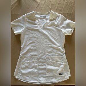 Greys Anatomy 4 Pocket V Neck Stretch Scrub Top